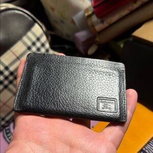Burberry Textured Black Card Holder